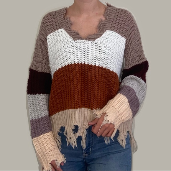 Miracle Sweaters - Miracle | Distressed Sweater | Size S/M